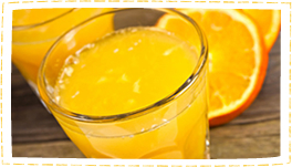 オレンジジュースに混ぜてもおいしいです。